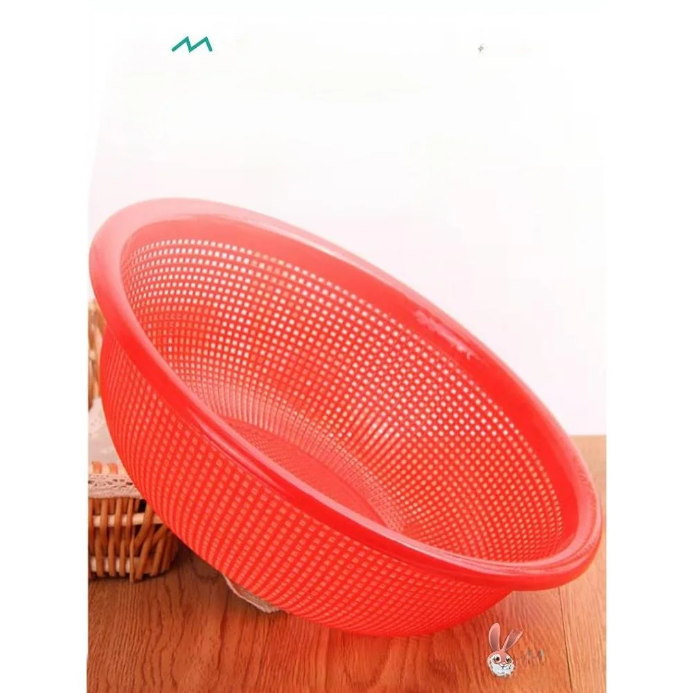 

Большая пластиковая дренажная корзина с круглыми отверстиями для мытья риса, кухонная дренажная сетка, корзина для использования в столовой...