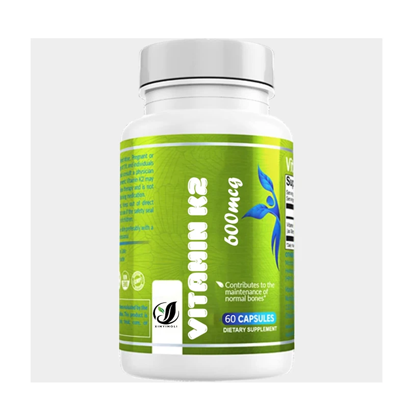 K2 Vitamin Supplement MK-7-600mcg High-strength VIT K2, Supports Bone Health, 60 Vegetarian Capsules