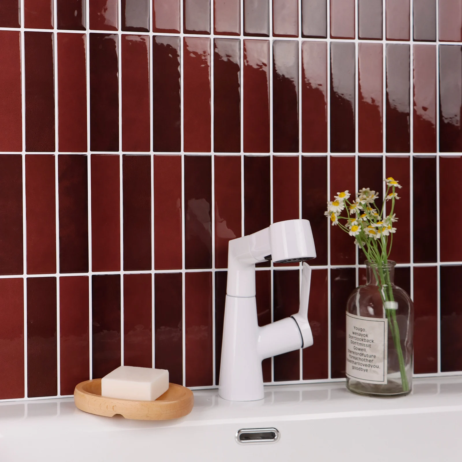 10 folhas 3d telhas de parede de mármore casa diy papel de parede à prova dwaterproof água auto adesivo adesivos para cozinha banheiro backsplash decoração