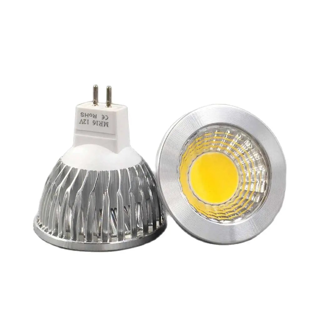 Lâmpada Elimled COB Spotlight, Lâmpada Spot, Branco Quente, Branco Frio Puro, 3W, 5W, 7W, MR16, 12V, 4pcs por lote