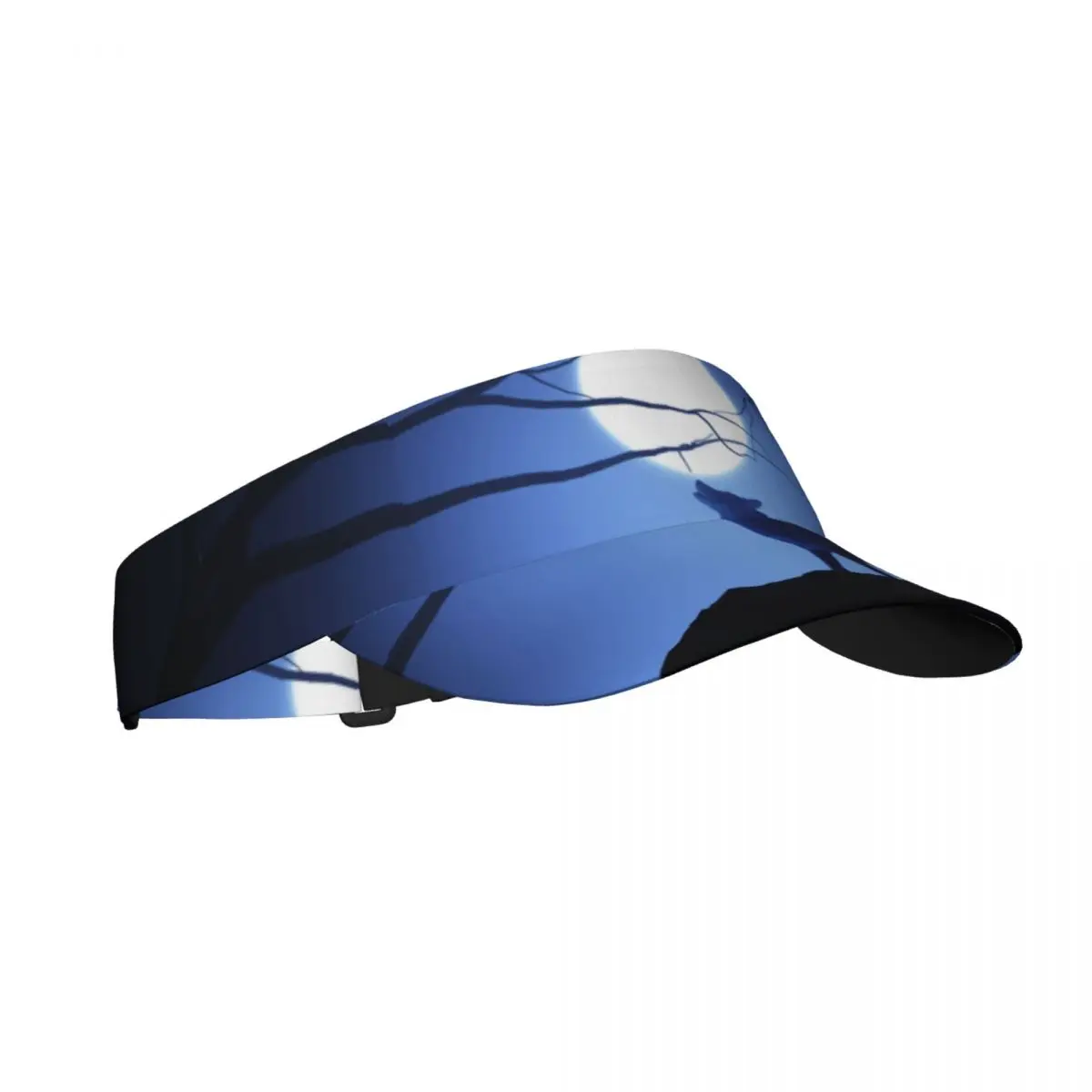 Wolves Howling Breathable Air Sun Hats Men Women Visor UV Protection Top Empty Solid Sports Tennis Golf Sunscreen Cap