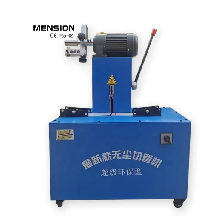 manual 2 inch 4 wire high pressure stainless steel braided rubber PVC hose cutting machine with hose skiving tool MS-51CS