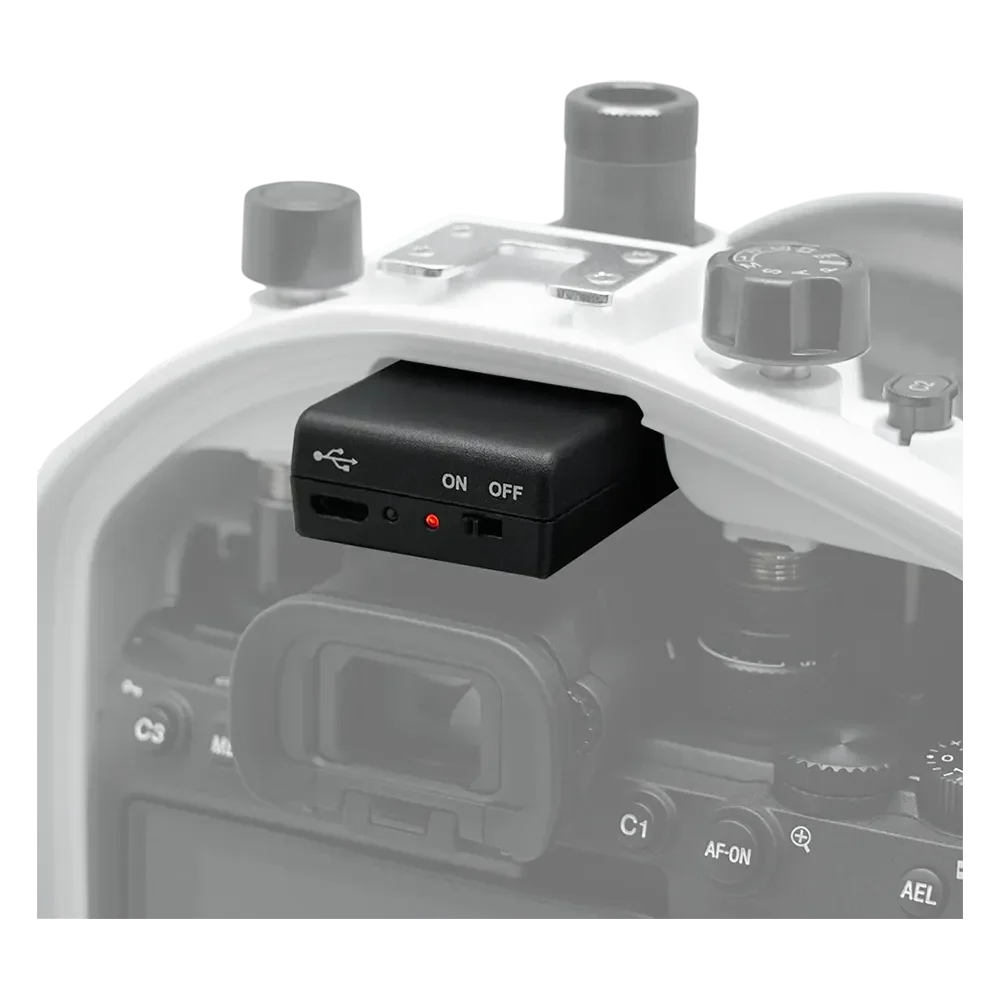 SEAFROGS SR009 Flash Trigger for Fibre-Optic Cables – Converts Hot-Shoe to Optical Pulses, Fits Sony/Canon/Nikon/Fuji Housing
