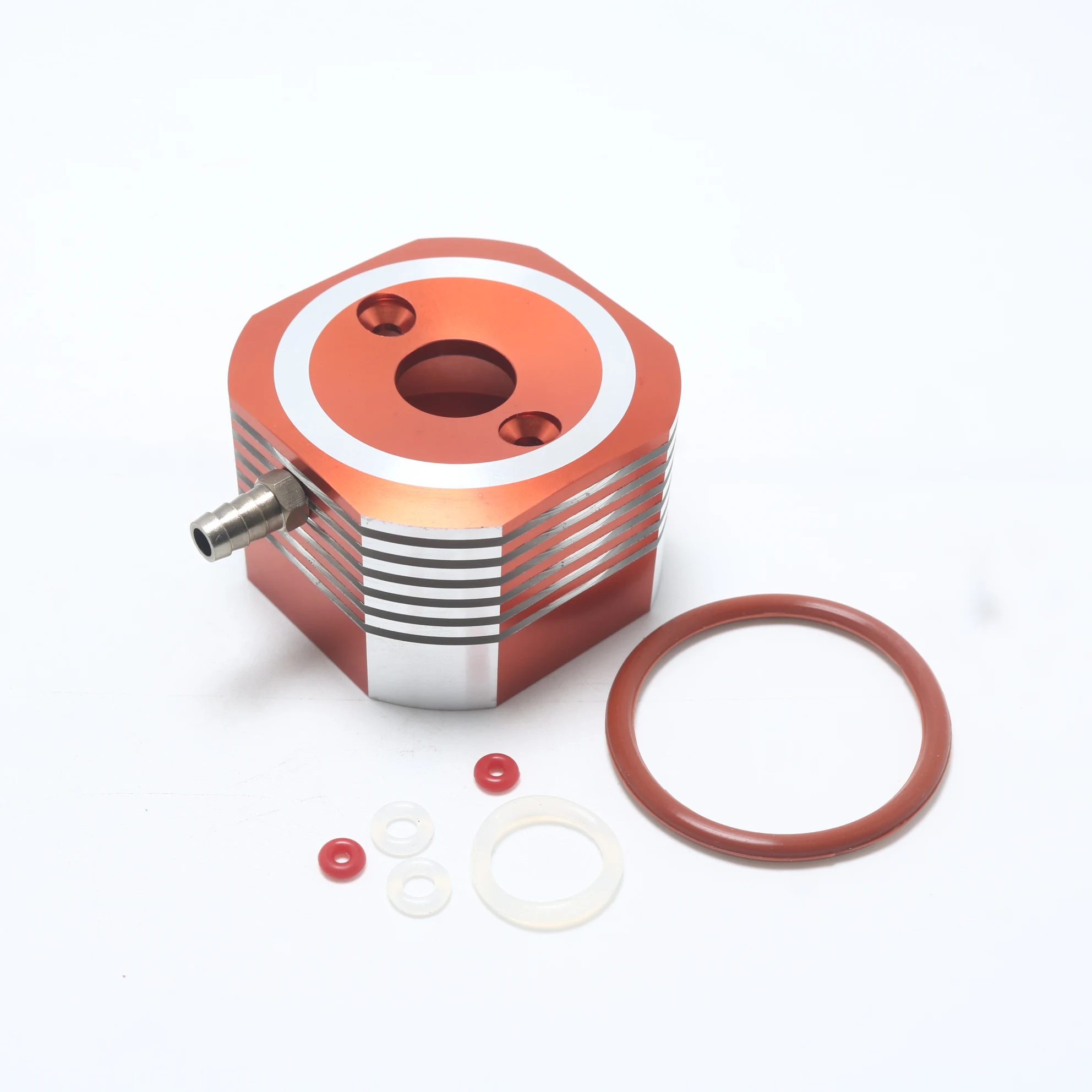 FVITEU CNC Aluminum Water Cooling Jacket kit for 29cc QJ Zenoah Marine Gas RC boats motor