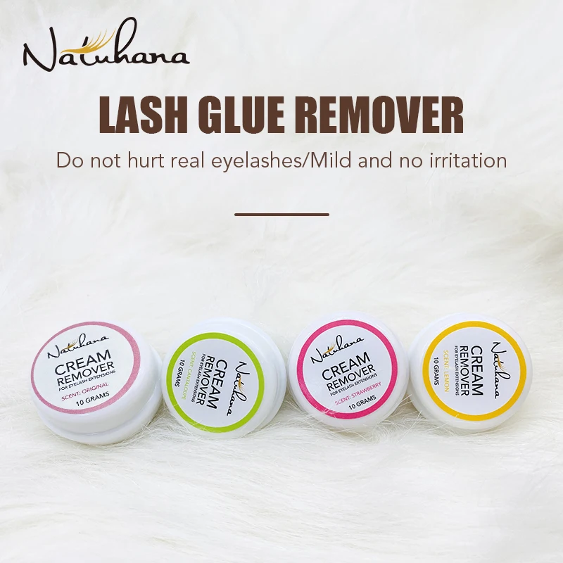 NATUHANA Professional Lash Glue Remover Cream Quick Unloading Adhesive Eyelash Extension Remover Cream Effortless Makeup Tool