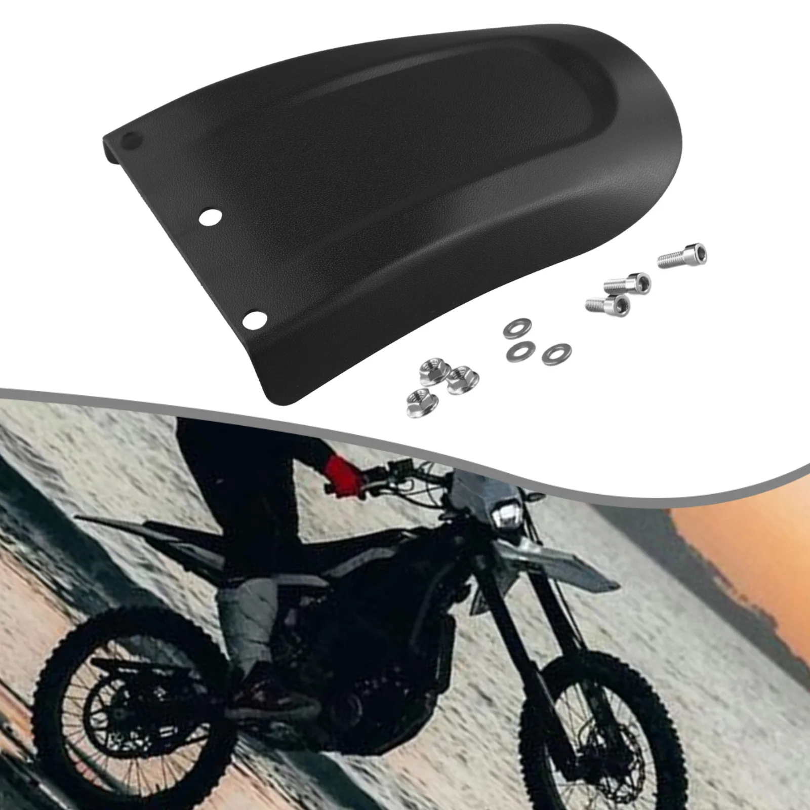 Front Mudguard For Super73 PP Plastic Replace Black For EBike For S1 Dirt Bike  Front  Shell Protective Cover Mudguard Parts