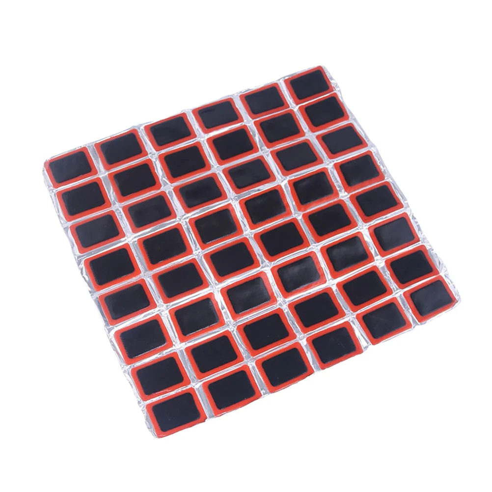 

48Pcs Bicycle Tire Patch Rubber Repair Pieces Lightweight Emergency Road Use Tyre Repair Kit Puncture Tool Tire Patch