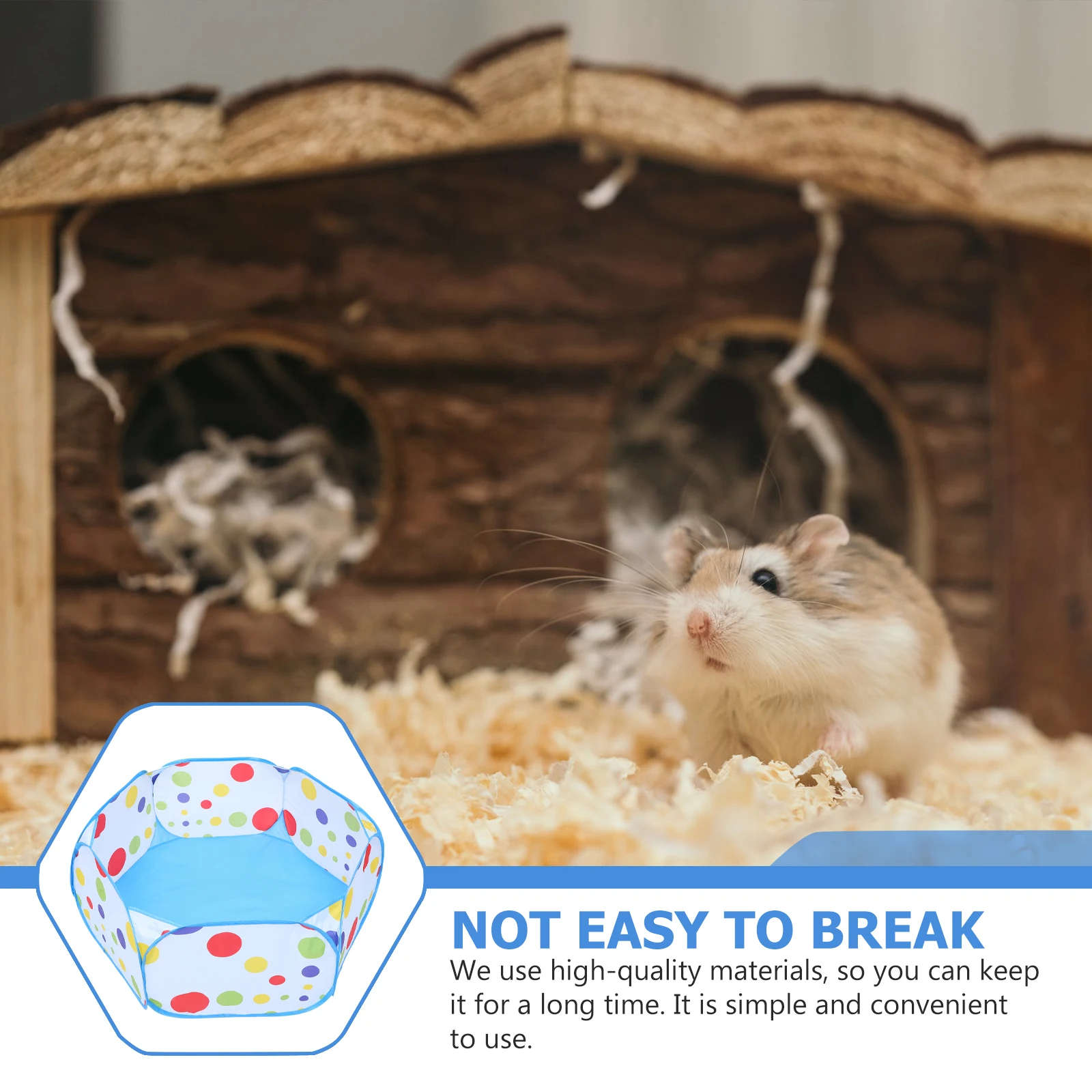 

Portable Lightweight Foldable Pet Enclosure Cage for Small Animals Indoor Exercise Fence Hamster Safety Isolation