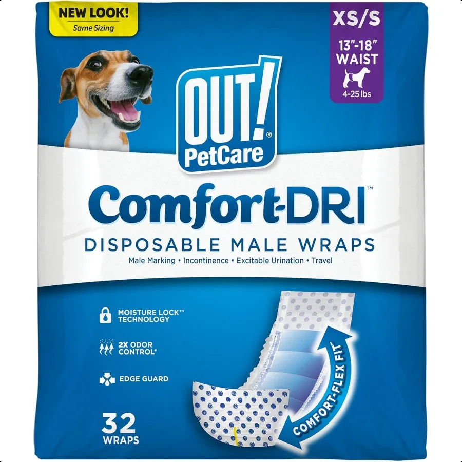 

PetCare Dog Diapers Male Puppy Belly Band Potty Training Doggie Diapers Belly Bands for Male Dogs Puppy Training Incontinence