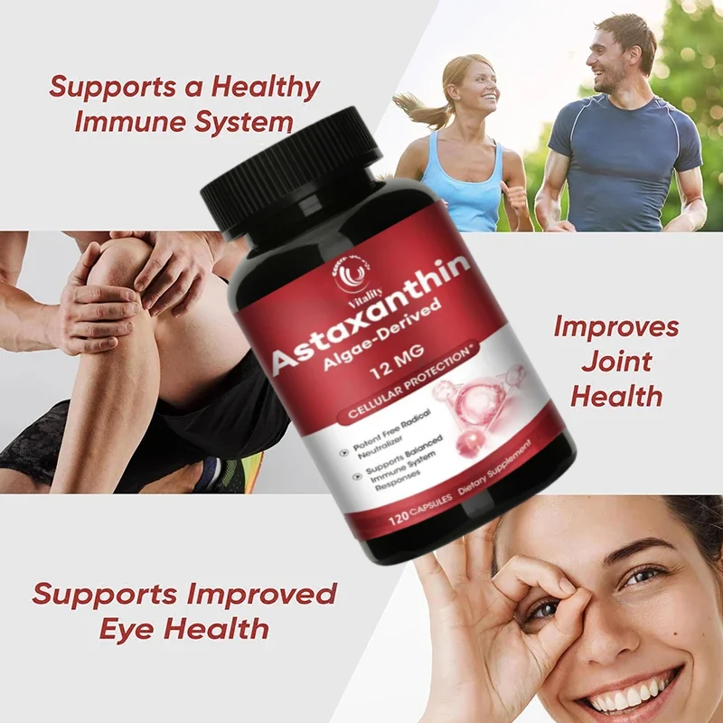 Astaxanthin Extract Capsules Promotes Cardiovascular Health and Accelerates Metabolism Antioxidant Supplement