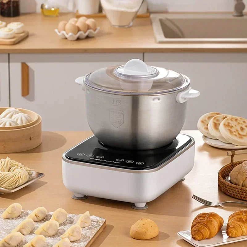 Household dough mixer. Auto. Small. Intelligent. Chef machine. Multifunc. Ferments dough.