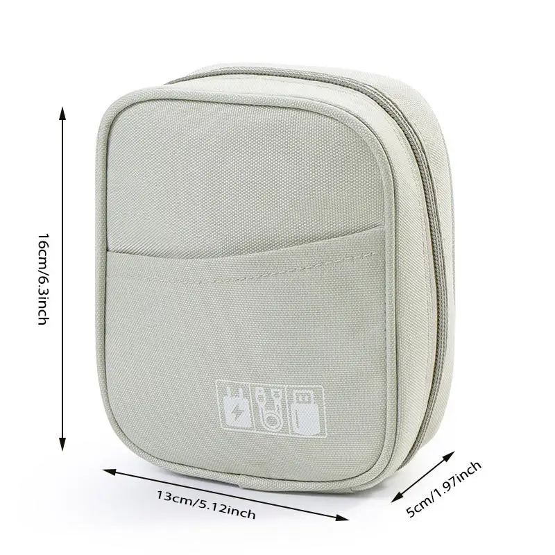 المحمولة منظم الكابلات حقيبة التخزين مقاوم للماء لبنك الطاقة كابل رقمي حافظة سماعة أكسفورد القماش حامل سماعة الاذن