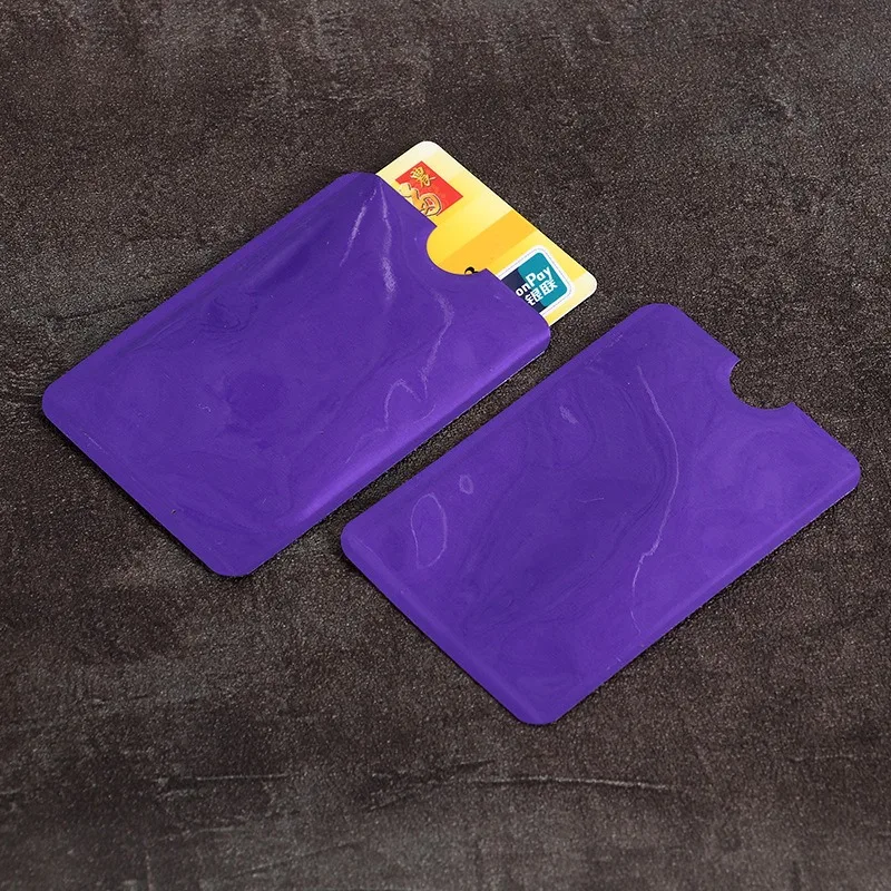 Porte-cartes en aluminium anti-numérisation, porte-cartes, portefeuille, protecteur de carte de crédit, RFID, anti-démagnétisation, 1 pièce