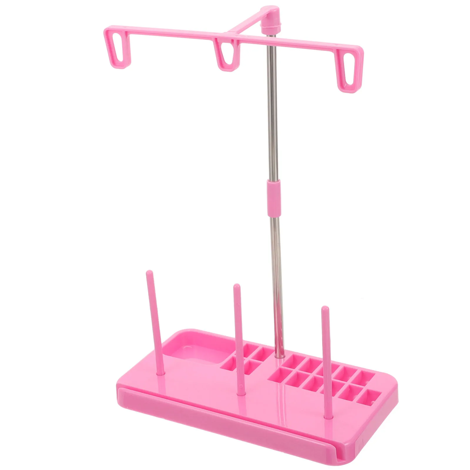 재봉틀 실 스탠드 플라스틱 3개 스풀 홀더 가정용 자수 퀼팅 재봉 액세서리