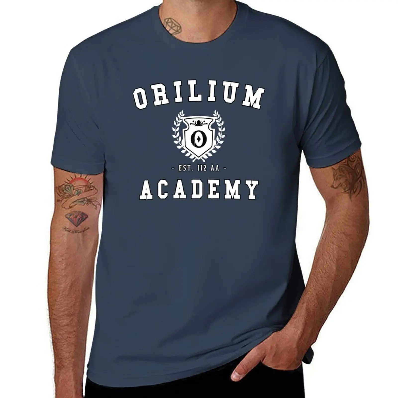 

Orilium Academy Light T-Shirt Basic Plain Tee for Spring and Summer
