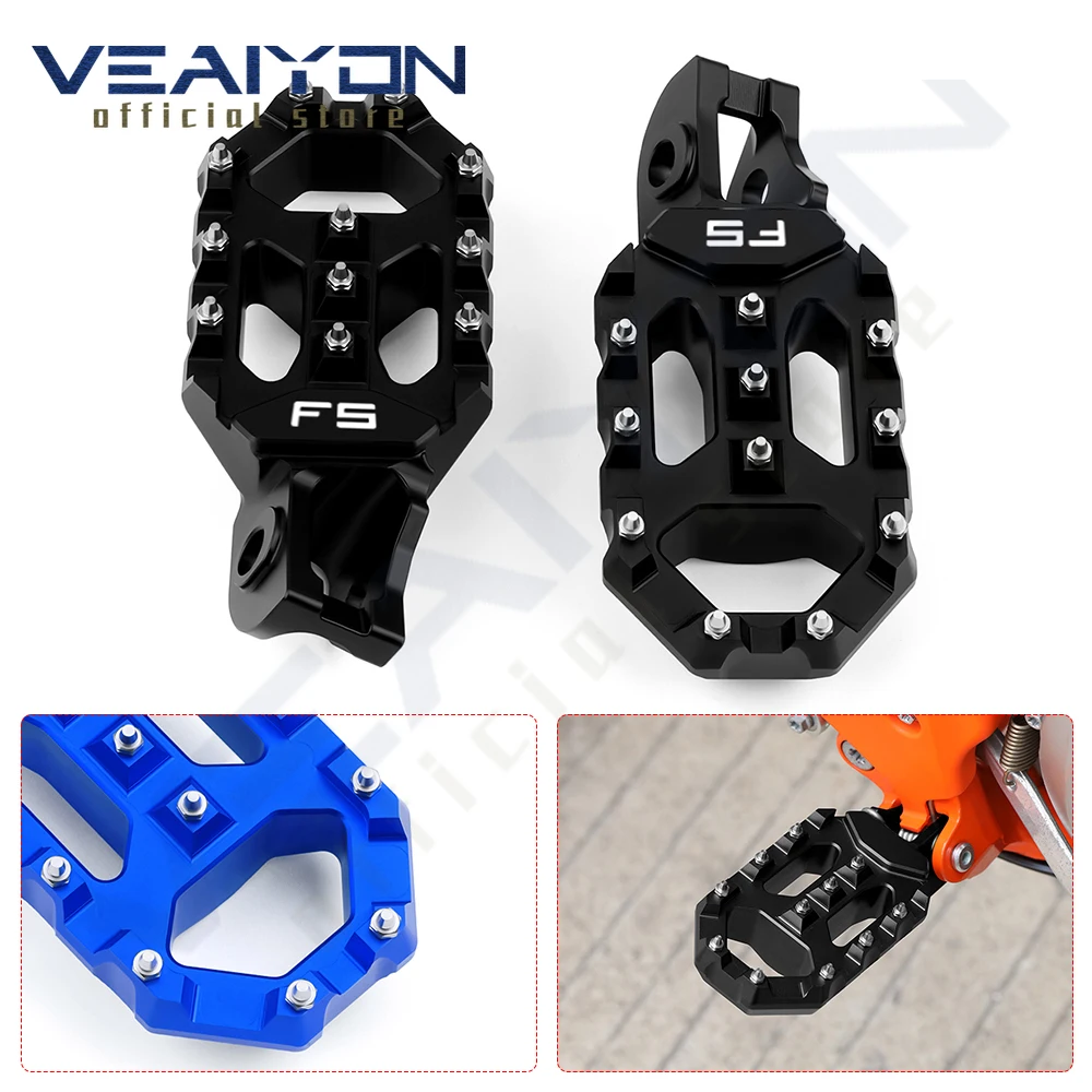 

Для Hus FS 450 FS450 2016 2017 2018 2019 2020 2021 2022 аксессуары для мотоциклов алюминиевые подножки с ЧПУ педали подножки