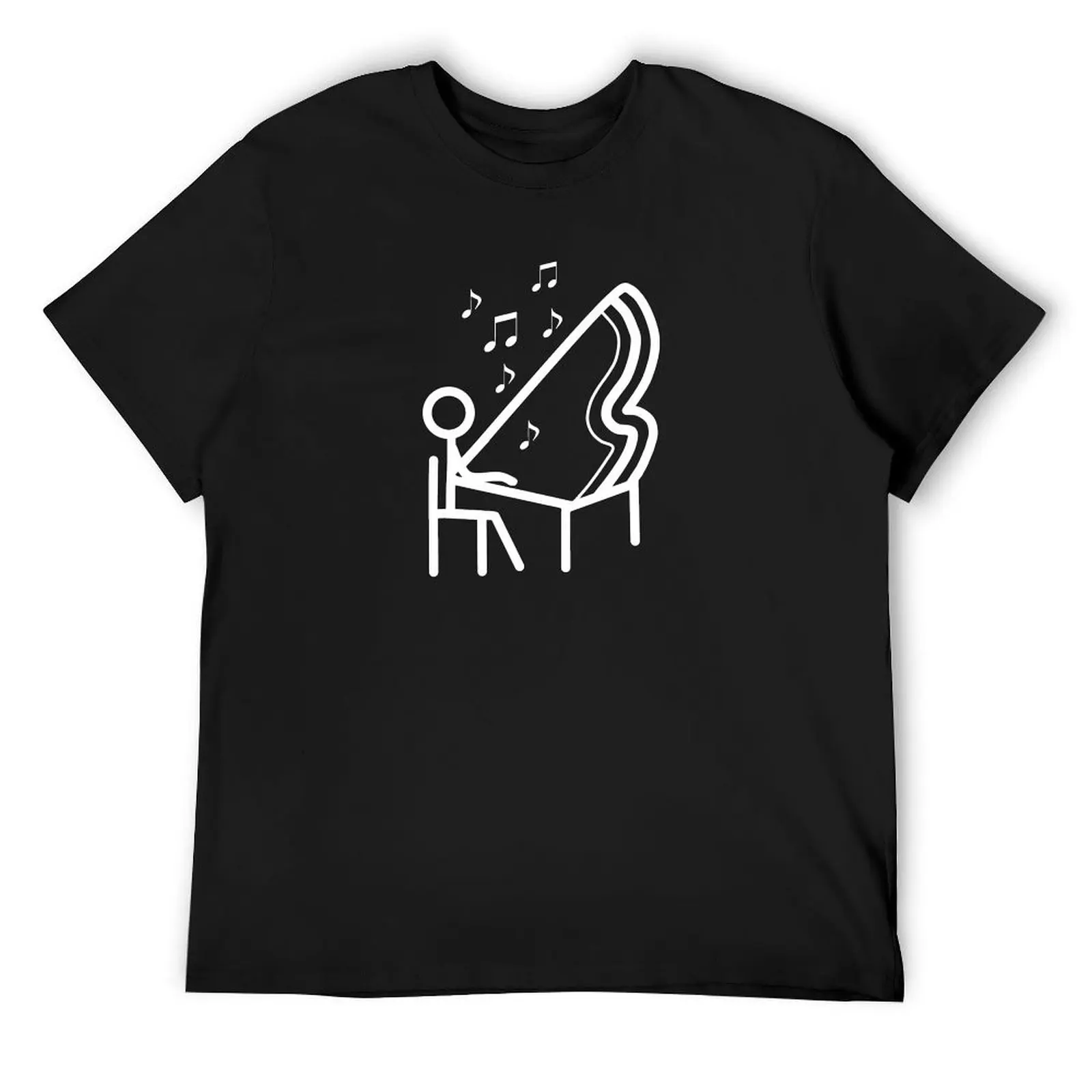 Stickman / Pianist T-Shirt Short sleeve tee rapper graphic tees custom t shirt men tshirt