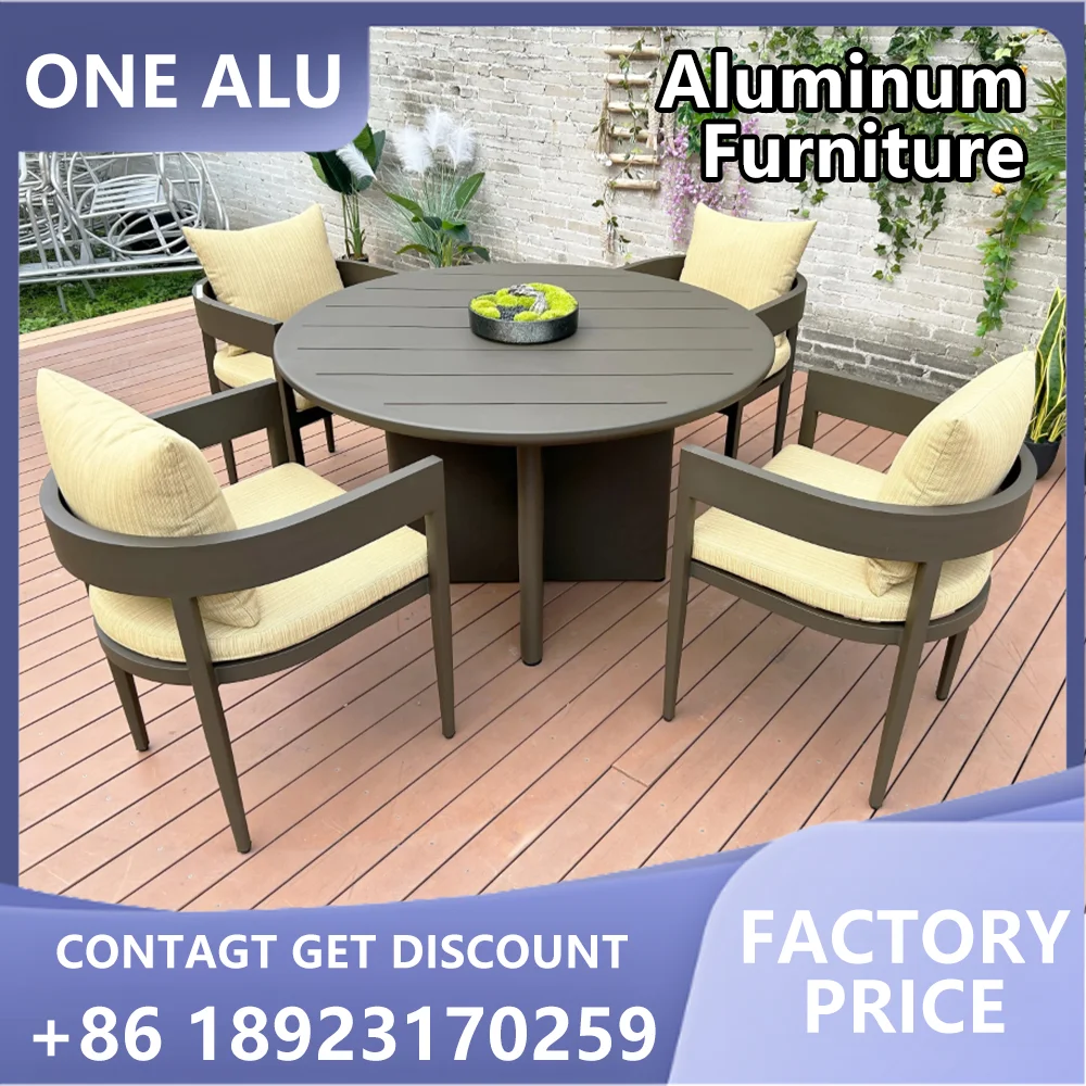 

Modern New Leisure Aluminum Conversation Sets With Staple Fiber Cloth Outdoor Furniture Sofa Backyard Sofa Garden Couch