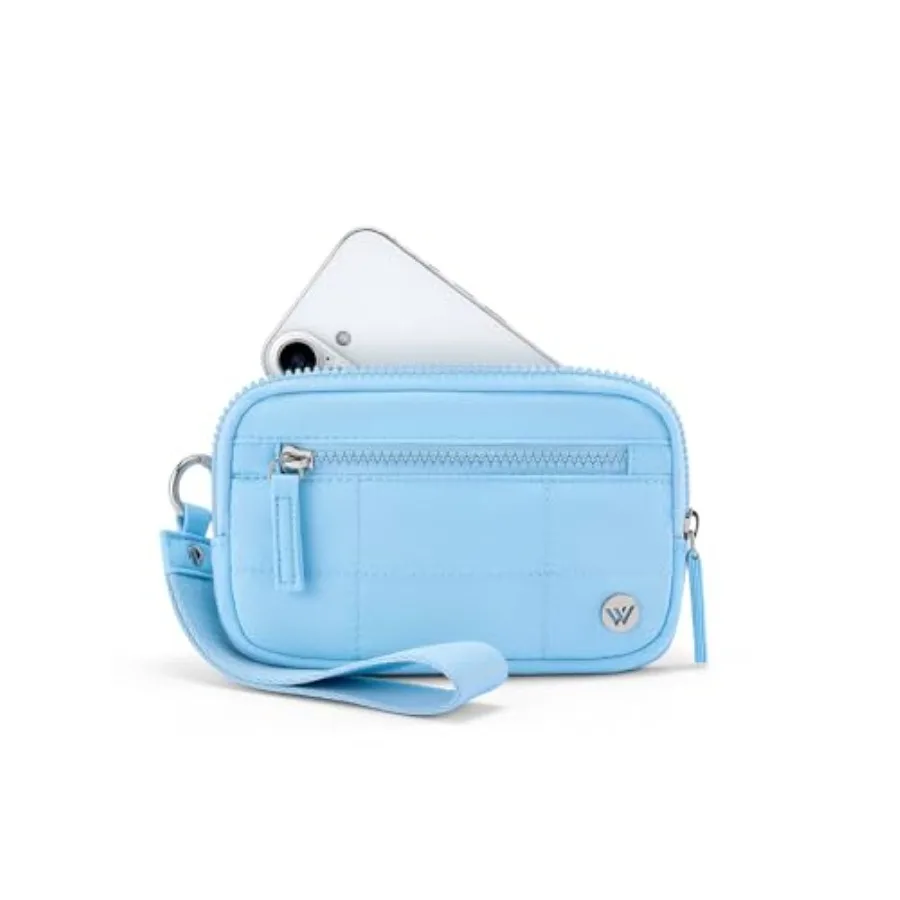 

Кошельки-клатчи WESTBRONCO для женщин с защитой от RFID, стеганые нейлоновые кошельки для телефона и карт, для путешествий и повседневного использования