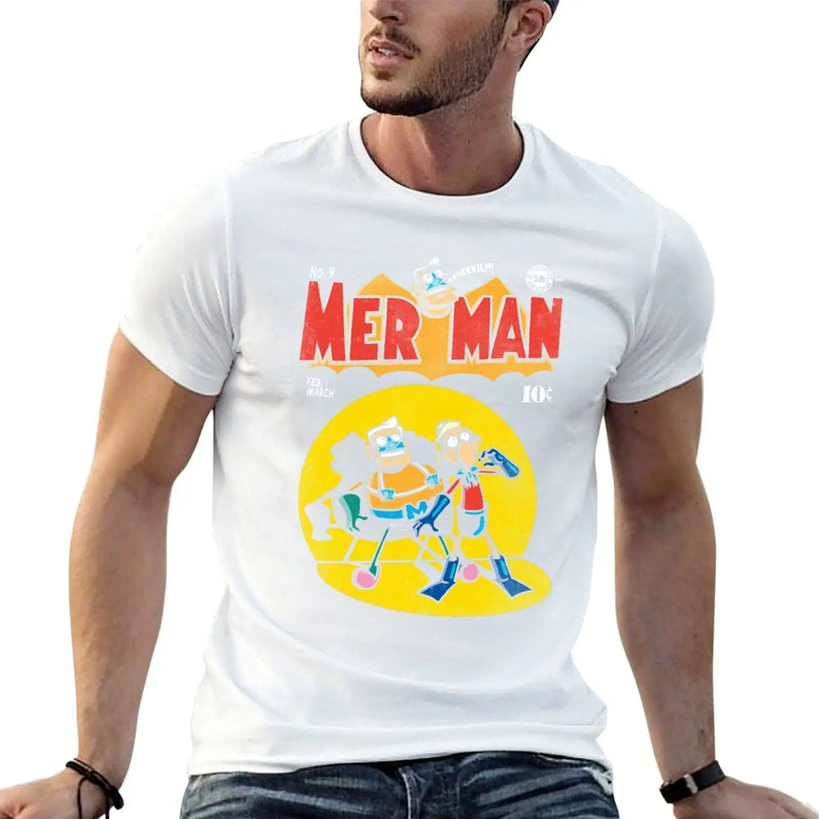 

Mer Man T-Shirt anime t shirts for man man t shirts for men casual T-Shirt
