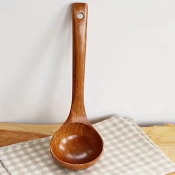 Non-Stick Wooden Soup Ladle 1