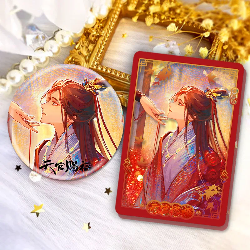 Anime Heaven Official's Blessing Xielian Badges Huacheng Quicksand Mahjong ACGN Goods Birthday Gifts Collection In Stock