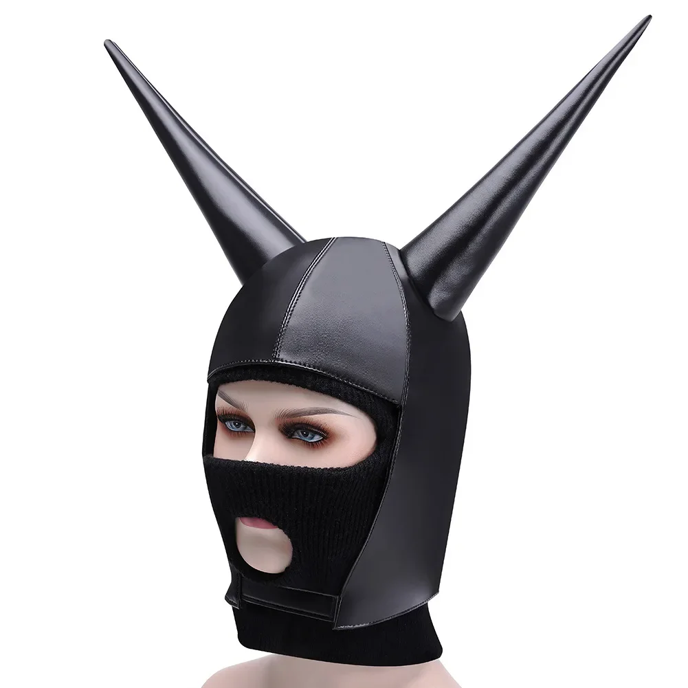 

Steampunk Plague Doctor Cosplay Hat Long Ears Pu Leather Cap Gothic Halloween Costume Witch Wizard Cosplay Prop