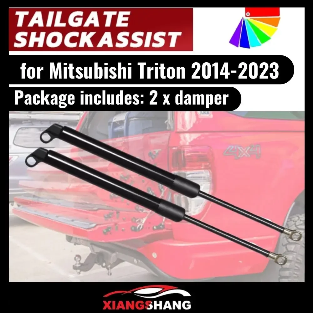 

2PCS Shock Assist for Mitsubishi Triton KJ/KK/KL 2014-2023 Stainless Rear Tailgate Slow Down Gas Struts Damper