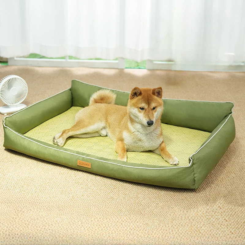 

Летний коврик-холодильник для питомника для собак, съемный и моющийся коврик для кровати для домашних животных для маленьких и средних собак и всех видов кошек, спальные кровати для домашних животных