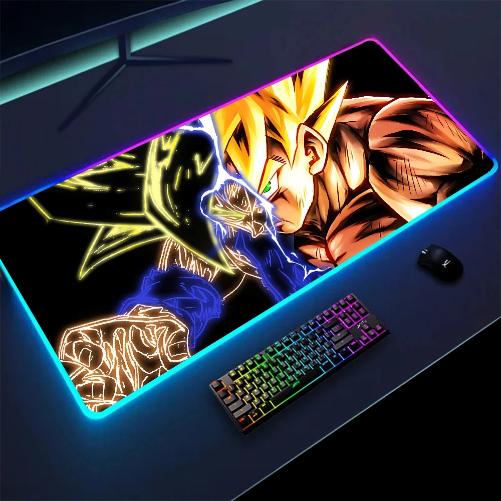 1pc Uper DBZ rubberen mat XXL RGB gaming-muismatten HD zwart gameraccessoires grote LED