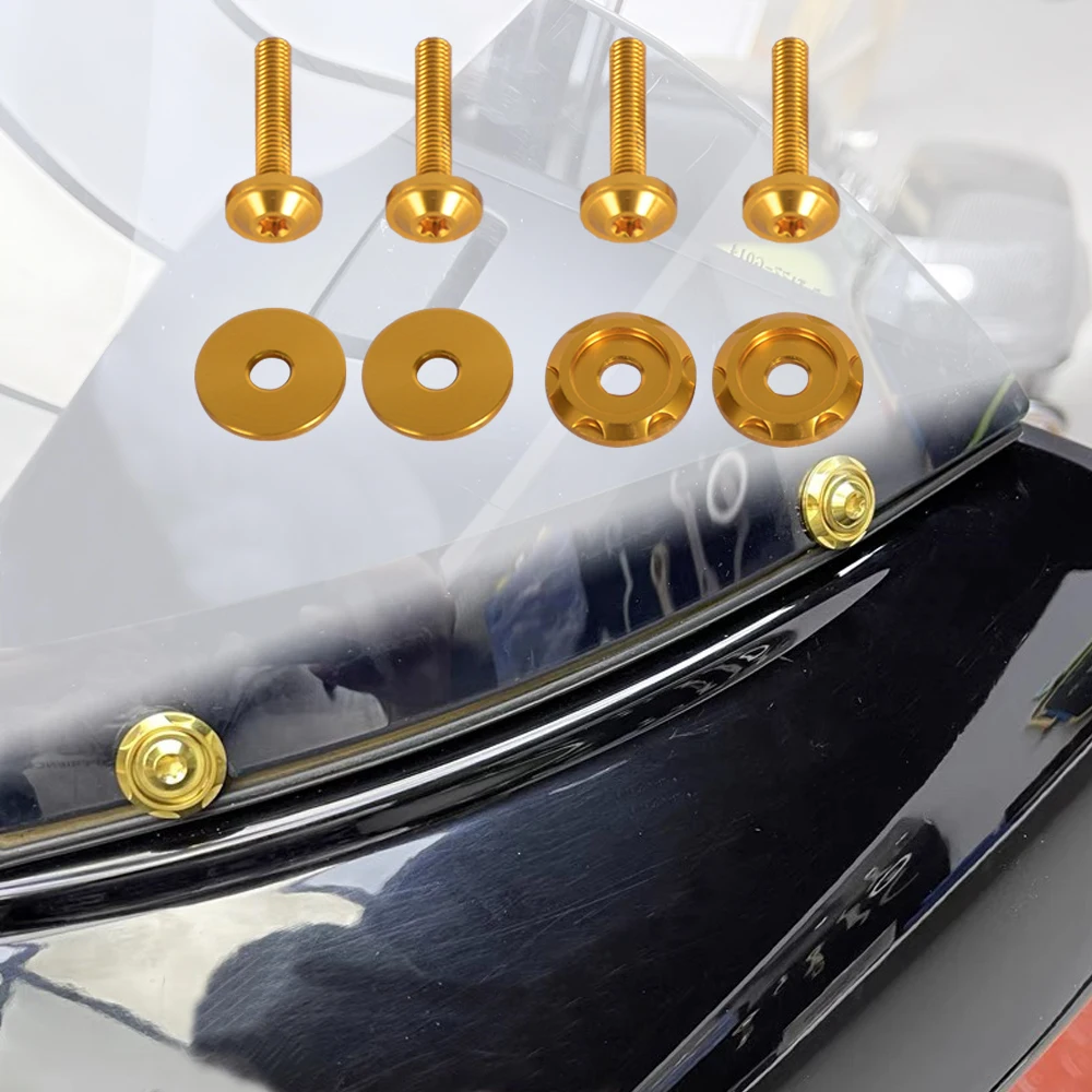 

Colors Fairing Windshield Trim Bolts Screw For Harley Road Glide 2015-2023 Aluminum 6061 Windshield Screws