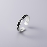 925 Sterling Silver Irregular Star Adjustable Finger Rings For Women Wedding Female Luxury Fine Jewelry  Promotions