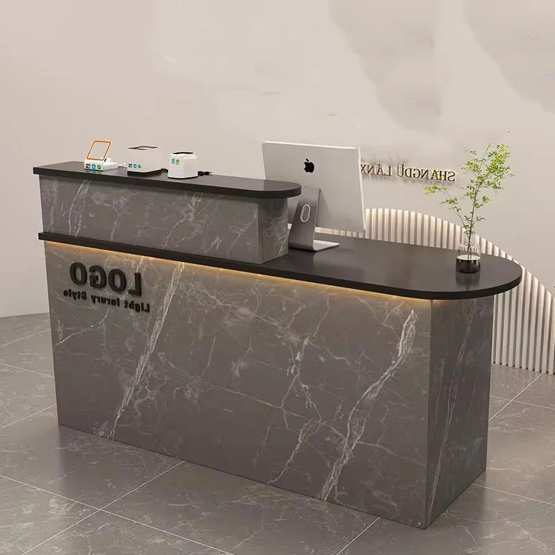 

Hair Salon Cashier Reception Desks Luxury Hotel Decorations Beauty Reception Desk Counter Modern Simple Modern Office Furniture