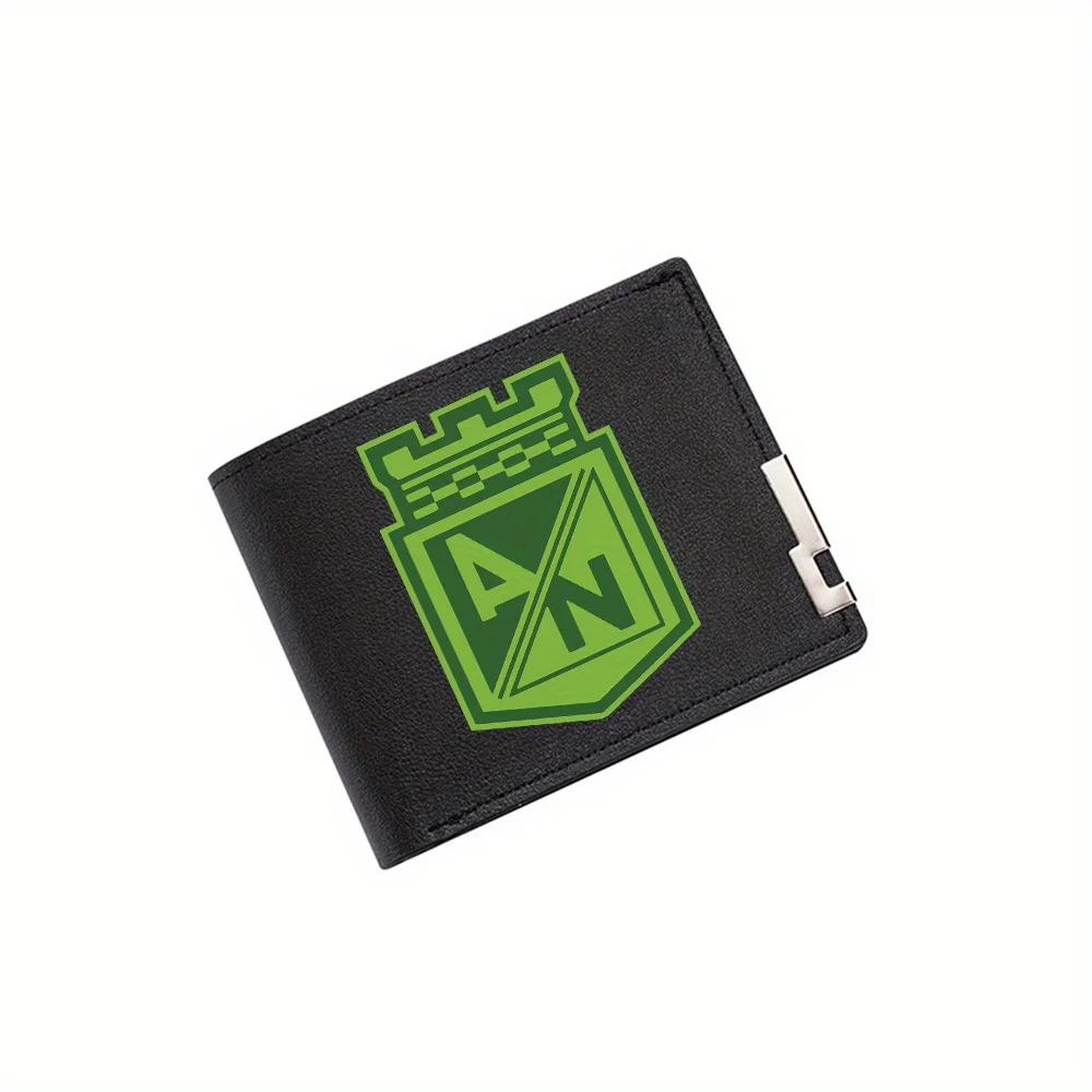 Green shield letters angled lines Men's Wallet Printing Design Simple Modern Stylish Business Father's Boyfriend's Christmas Lov
