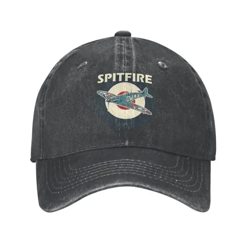 Cotton RAF Spitfire Aircraft Roundel WW2 War Plane Baseball Cap Personalized Adult Supermarine Airplane Dad Hat Outdoor