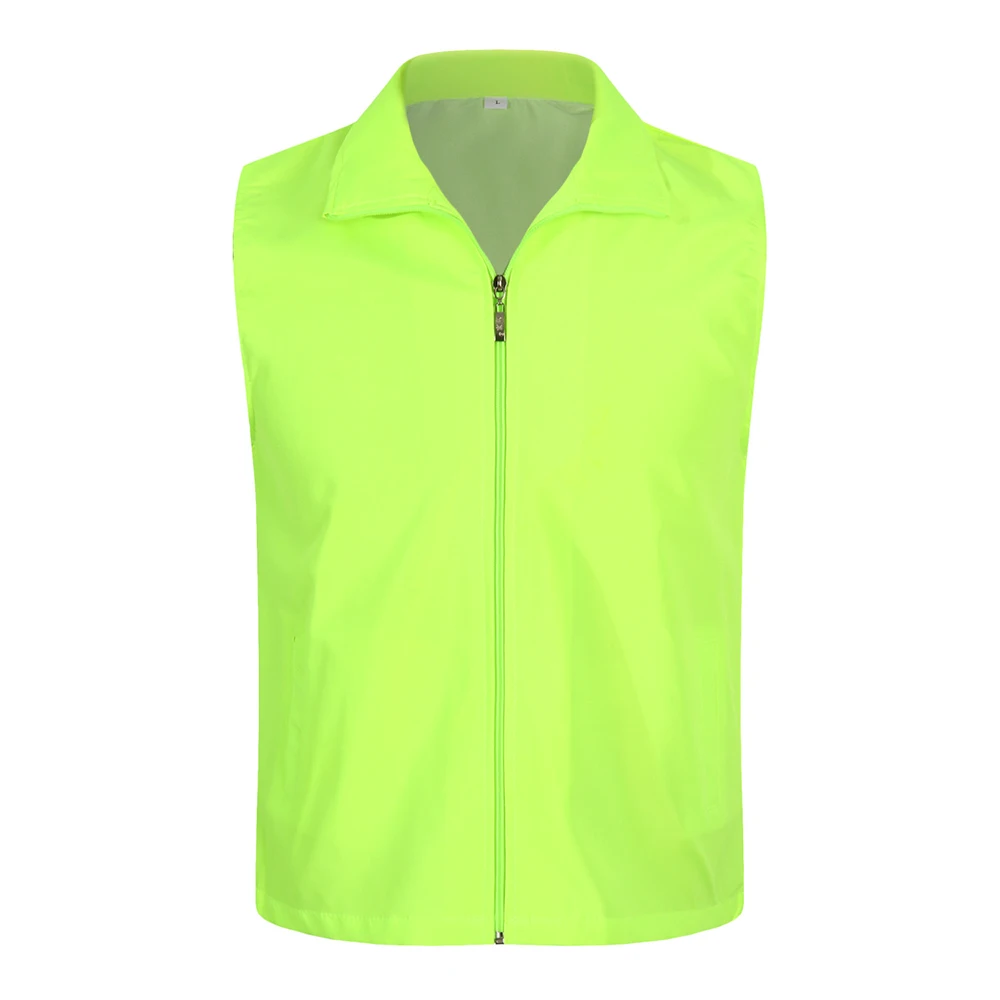 Men Women Traveler Outdoor Vests Jacket Solid Lapel Sleeveless Zip Workwear Fishing Waistcoats Outwear Vest Tops For Unisex