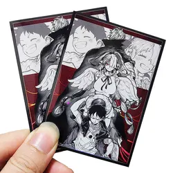 60PCS HOLO Anime Card Sleeves 67x92mm Board Game Cards Protector Card Shield Double Card Cover for PTCG/PKM/MGT WS Trading Cards