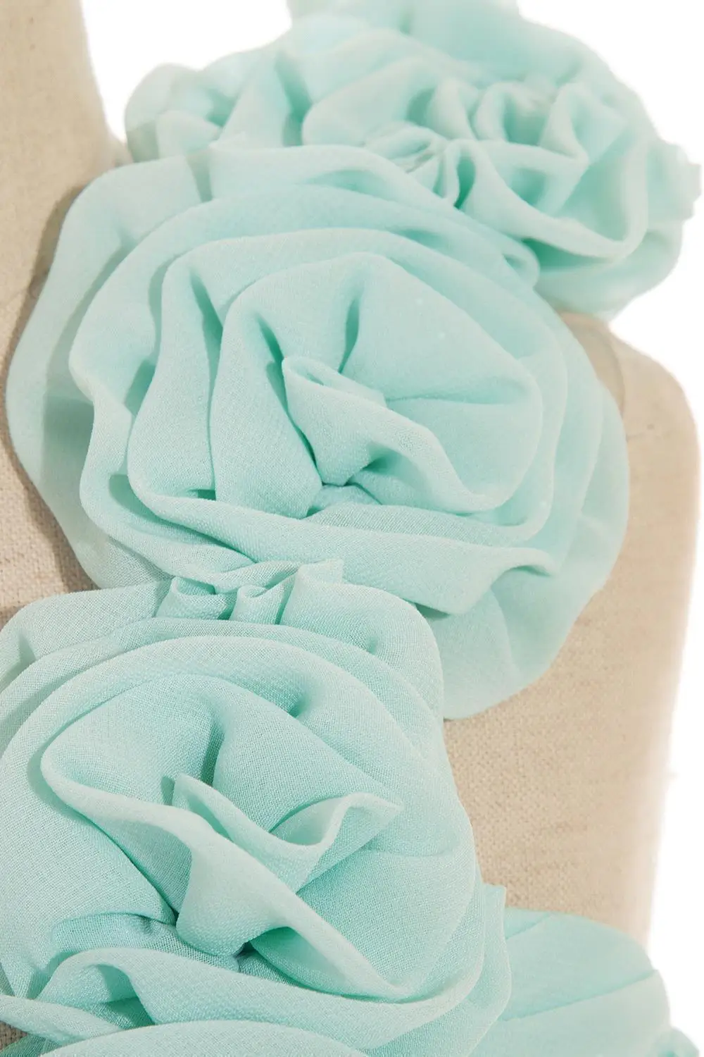 BABYONLINE Mint Green Flower Girl Dresses with One-Shoulder Floral Accent, for Kids Wedding Party & Special Occasions CPS420