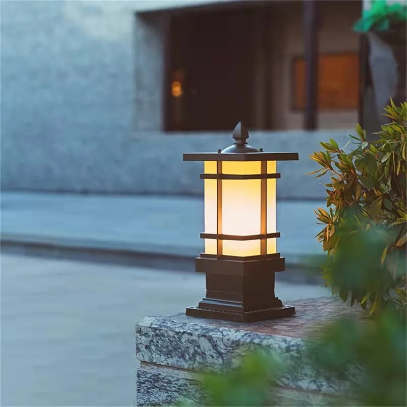 BERTH Outdoor Retro Lawn Lamp Lights Classical Waterproof Home for Villa Garden Decoration