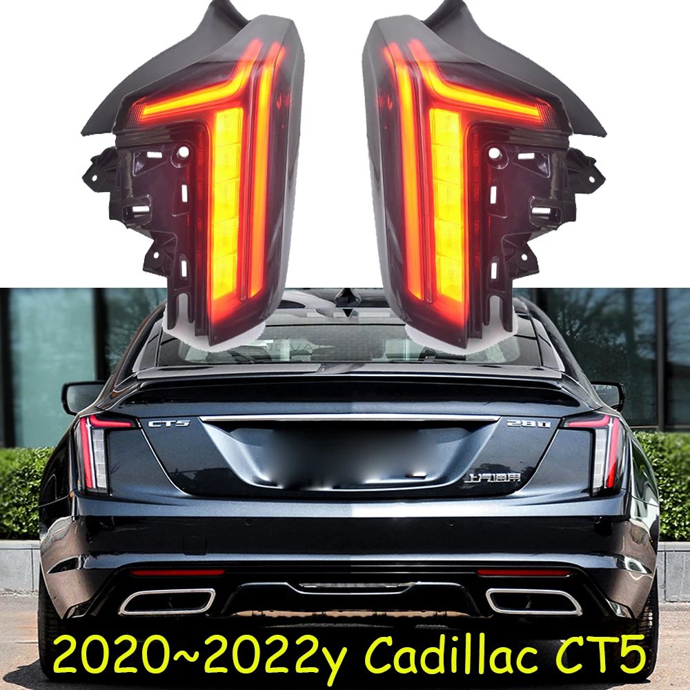 Dynamic car bumper tail light for Cadillac CT5 taillight LED 2020~2023 car accessories Taillamp for Cadillac CT5 rear light fog