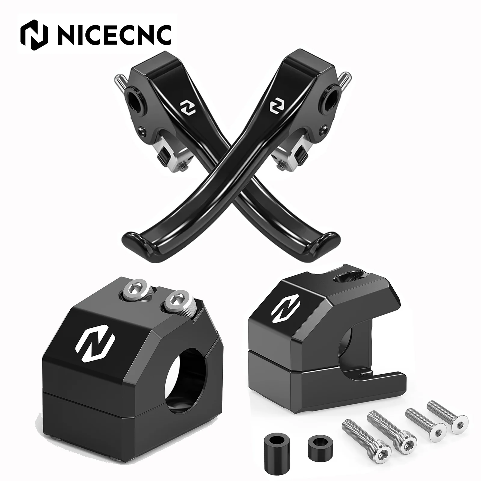 

NICECNC For Husqvarna TE 300 FE 350 2022-2024 Shorty Clutch Brake Lever & Front Clutch Brake Master Cylinder Reinforcement Kit