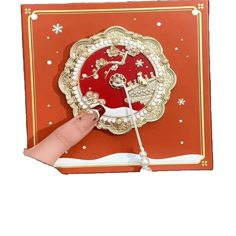 Handheld mirror creative antique court body mirror  makeup