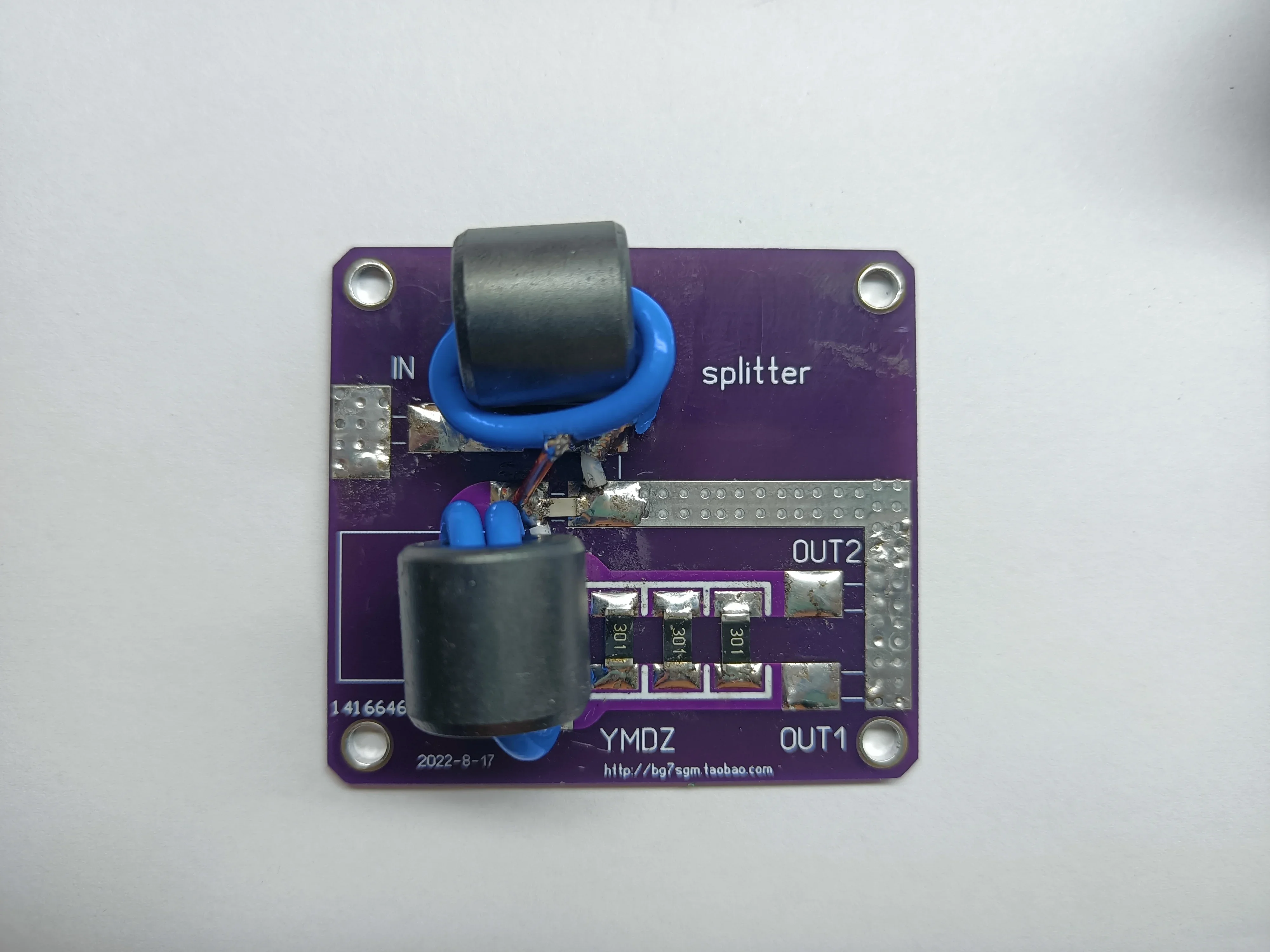 New 1.8-52MHz HF RF Power Combiner Board and RF Power Splitter RF Power Divider Board