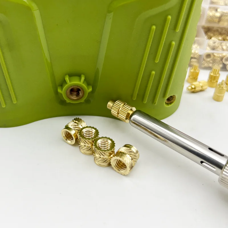 Brass Insert Nut Plastic 3D Printer Soldering Iron Heat Threaded Knurl Insert Component Double Twill Injection Molding Nut M2-M8