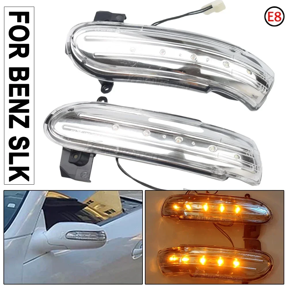 For Mercedes-Benz W171 R171 SLK R230 W230 SL Car LED Mirror Turn Signal Light A1718200421 A1718200321