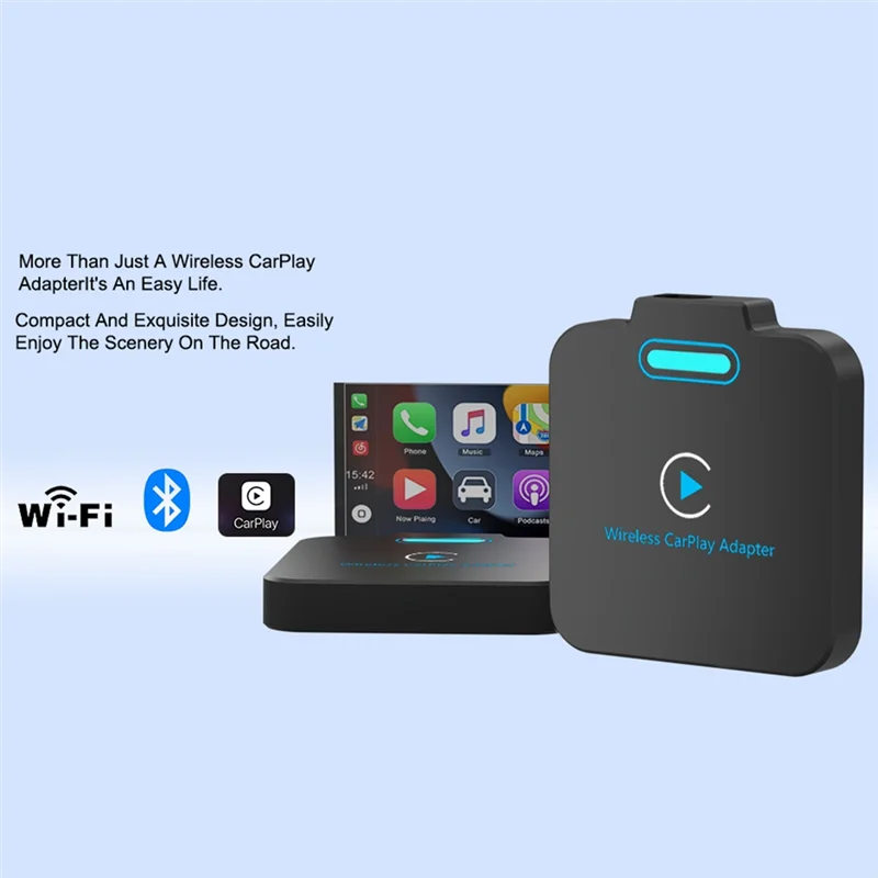 Carplay Wireless Adapter, Plug & Play Low Latency Wireless  Carplay, Auto Connected For Car Models From 2016