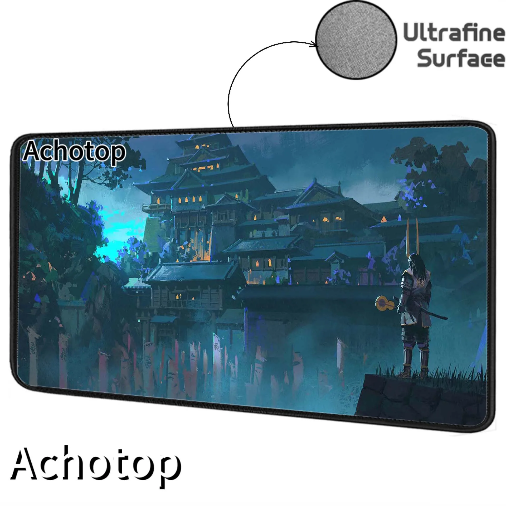 Ultrafine Surface Japanese Landscape Gamer Mousepad Large Gaming Mouse PadComputer Keyboard Pads Locking Edge Mouse Mat Desk Mat