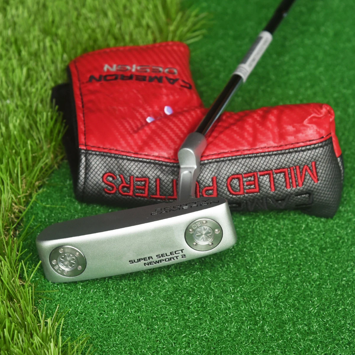 CAMERON putter Golf, pemberat dapat diganti 2 Squareback lurus 32-35 inci baja dengan penutup kepala