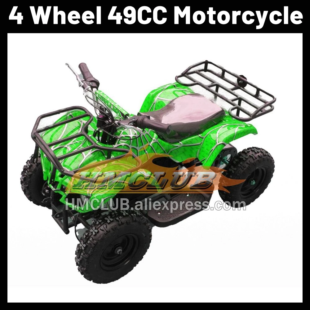 49CC 50CC 2 Stroke ATV Off-road Superbike Child Mini Motorcycle Gasoline Race Moto Bike Go Kart Frames Quad ATVS Amusement Rides