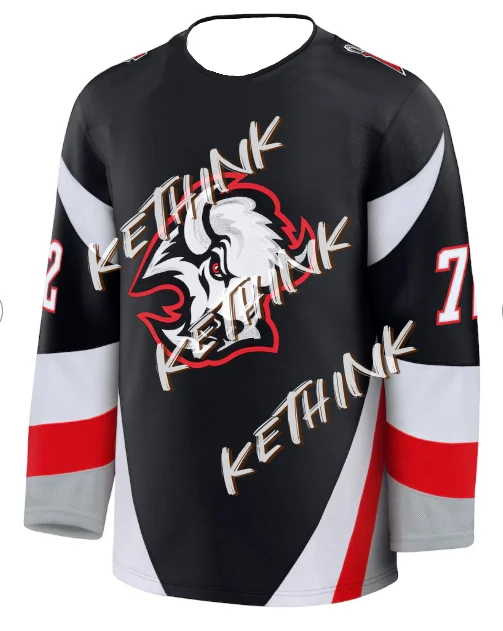 الرجال ربيع الخريف Rasmus Dahlin الأسود الجاموس صابر كم طويل الهوكي جيرسي عادية مستديرة الرقبة المطبوعة بلوزات مرنة مناسبة #1